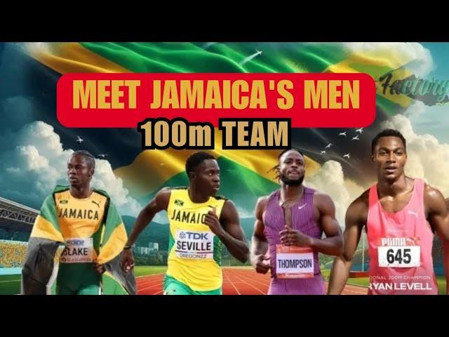 Paris 2024 Jamaican Men's 100-Meter Team