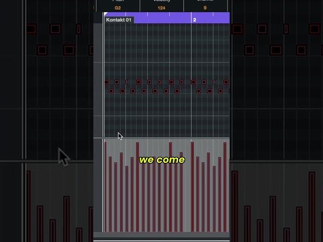 Make your programmed music sound natural with MIDI velocity!  #shorts #cubase #musicproduction