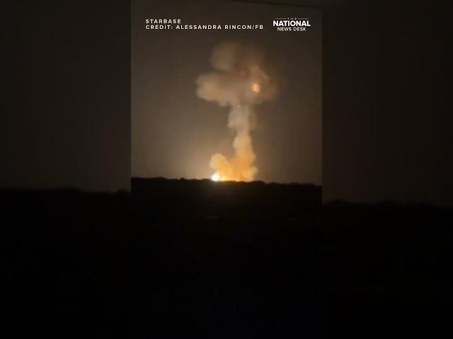SpaceX Starship explodes