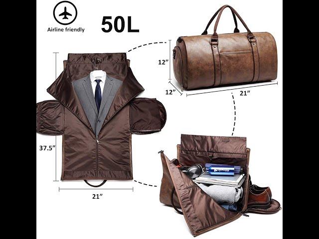 Carry on Garment Bags for Travel Duffle Bag Convertible Mens Suit Travel Bags with Shoe Compartment