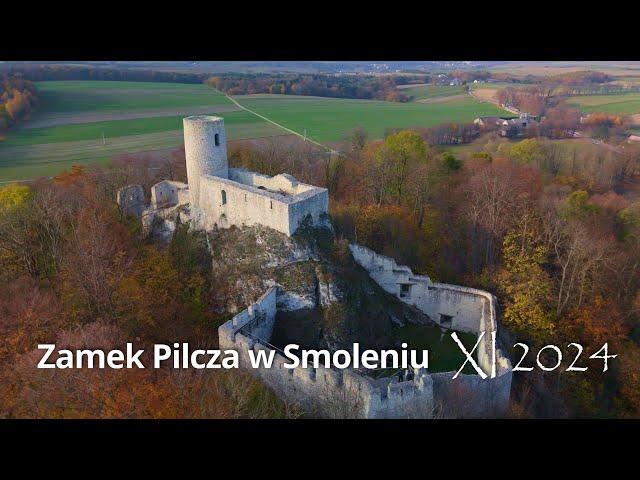 Zamek Pilcza w Smoleniu z DRONA w 4K! | Jura 4K