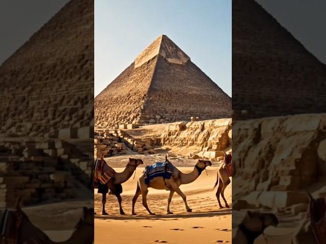 AI Recreates the Great Pyramid of Giza!  | Veo 2 Tech Demo #shorts