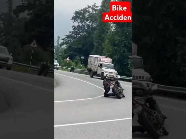 Ktm 230 bike crushed which sliding #bikelover #ktmduke #accident #trendingshorts #videos