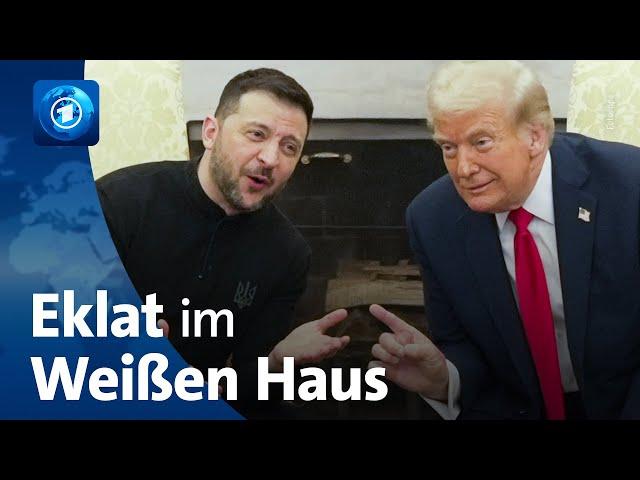 Eklat im Weißen Haus: Trump und Selenskyj brechen Treffen ab