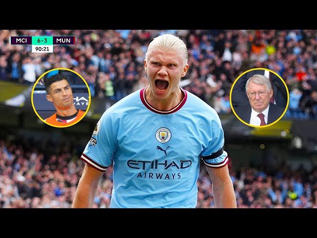 The day Erling Haaland angered Cristiano Ronaldo and Alex Ferguson