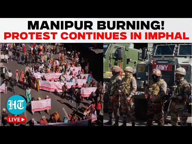 Manipur Unrest Live Updates: Protests Continues in Imphal | Security beefed up | Manipur Violence