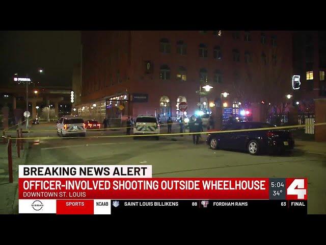 Officer-involved shooting outside Wheelhouse Bar in downtown St. Louis