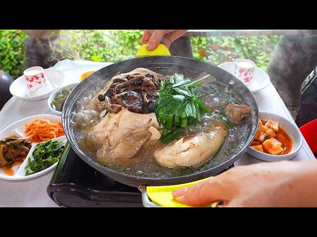 Mountain valley restaurant that sells only 20 chicken soups a day!TOP3 special food/KoreanStreetFood