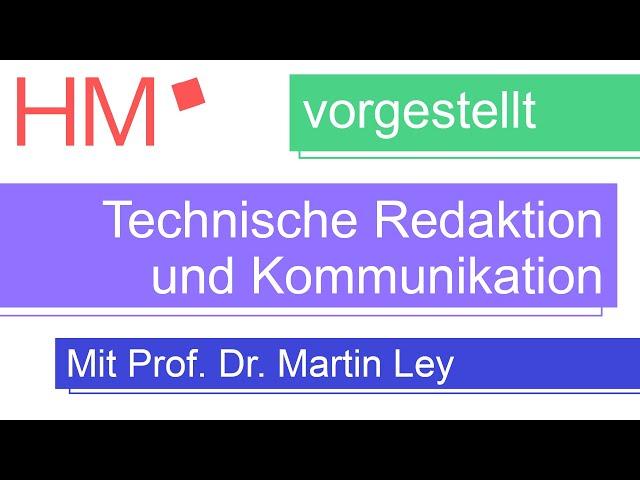 Vorgestellt: Technische Redaktion und Kommunikation (Bachelor)