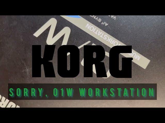 Korg O1/W serial number 64 - a 90s Icon and a Synth You Didn’t Know You Didn’t Need