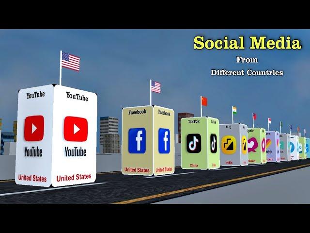 Most social media from different countries | info info info | data info | info data