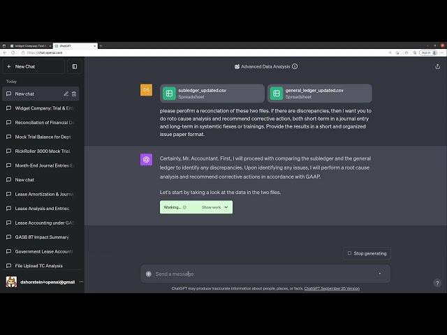 [60] ChatGPT does accounting reconciliations and root cause analysis!