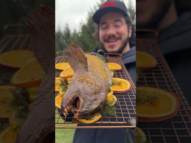 BBQ Wolf Fish with GIANT Teeth