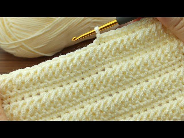 PERFECT very easy crochet baby blanket model / tığ işi muhteşem bebek battaniyesi anlatımı