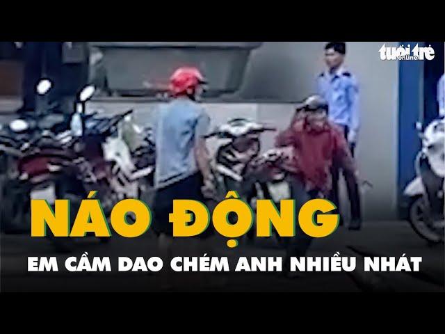 Em cầm dao chém anh nhiều nhát gây náo động giữa trung tâm Quy Nhơn