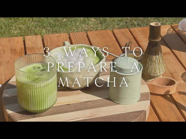 How to make a Matcha 3 ways | Shayna Terese Taylor