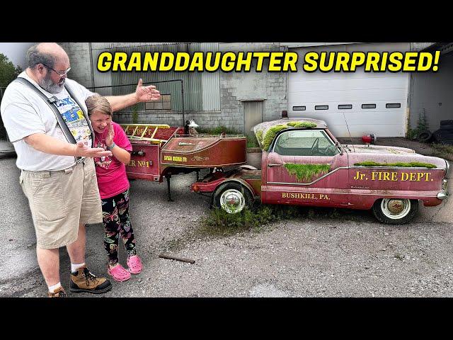 Grandfather Cleans Fire Truck For Sick Granddaughter's Charity! | Best Reaction EVER