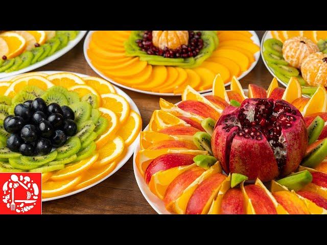 Beautiful fruit CUTTING for the Festive table! 5 Fruit Plates for New Year 2022!