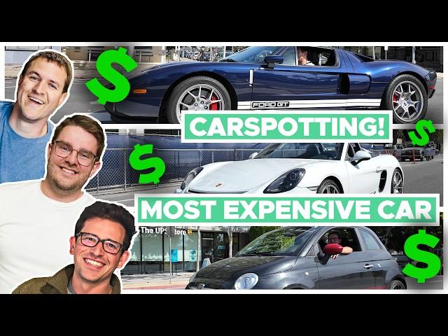 Carspotting Challenge! Find the Most Expensive Car in One Hour! Doug vs Kennan vs Filippo!