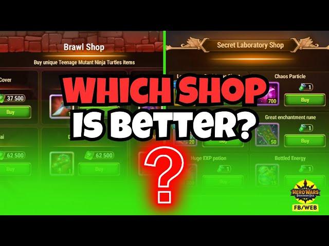 Which Hero Wars Ninja Turtles Shop is Better?