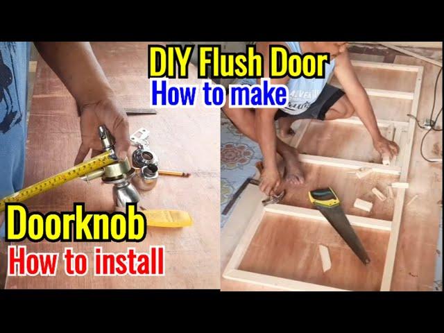 DIY Flush Door ||  Paano Gumawa ng Pinto Na Plywood  Flush Door  Budoy Vlog