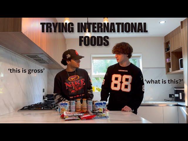 TRYING FOODS FROM AROUND THE WORLD!!