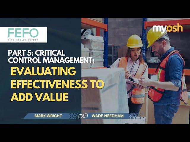 Critical Control Measurement: Evaluating Effectiveness to Add Value | Webinar | FEFO