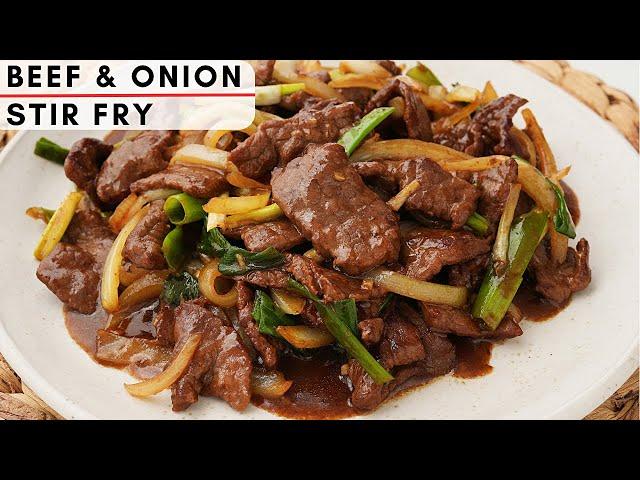 Beef and onion stir fry｜Tender beef stir fry with onion