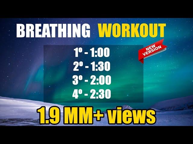 EASY 4 rounds Wim Hof Breathing to OVERCOME 2 minutes retention