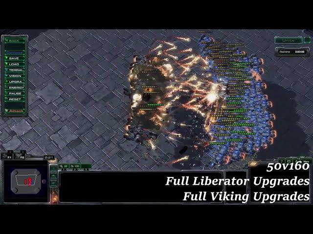 50 LIBERATORS vs 160 VIKINGS!! [STARCRAFT 2]