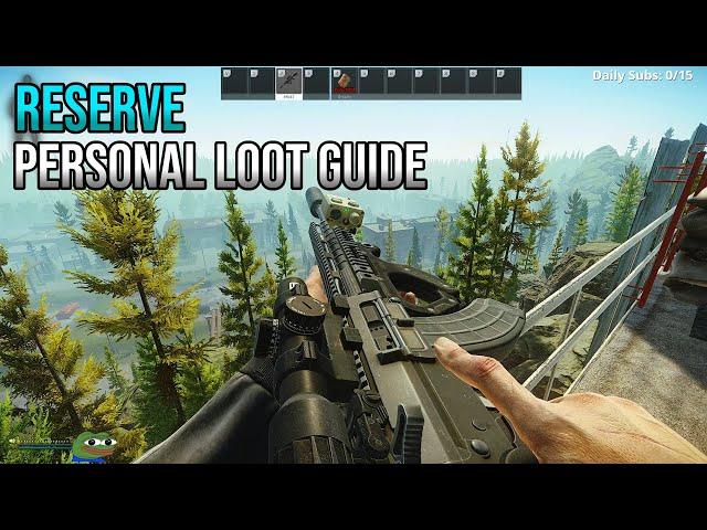My PERSONAL Reserve Loot Guide - Escape From Tarkov