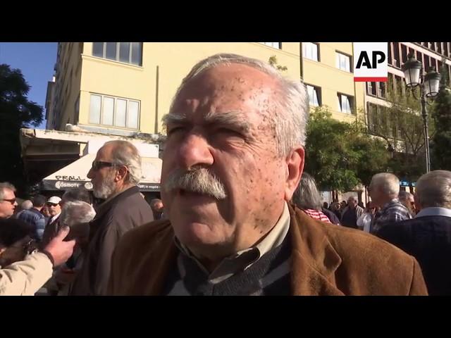 Pensioners protest ahead of expected cuts