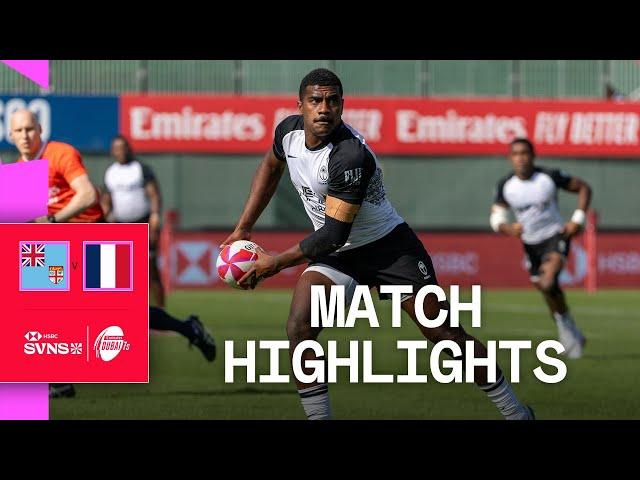 Olympic Gold-medal rematch | Fiji v France | HSBC SVNS Dubai 2024 | Men's Match Highlights