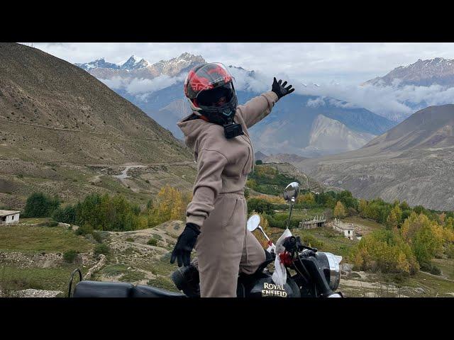 MUSTANG RIDE DAY-2 // JOMSOM-MUKTINATH-DUMBA LAKE-MARPHA-LETE #kiwirides #ladyrider #mustang