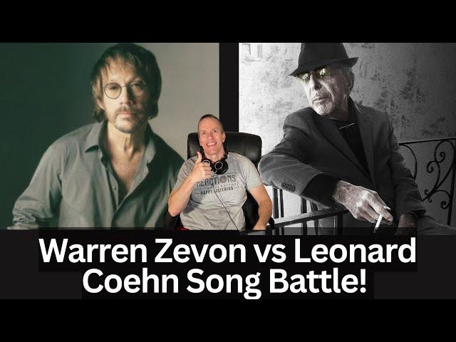 Reaction to Warren Zevon - Keep Me In Your Heart vs Leonard Cohen - You Want It Darker Song Battle!