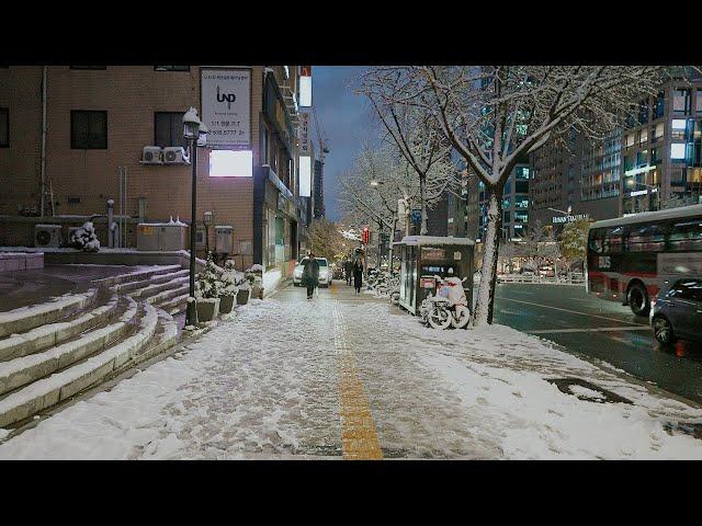 Seoul Night Walk on Korea University Goyeong Campus and Cheongdam Luxury Street