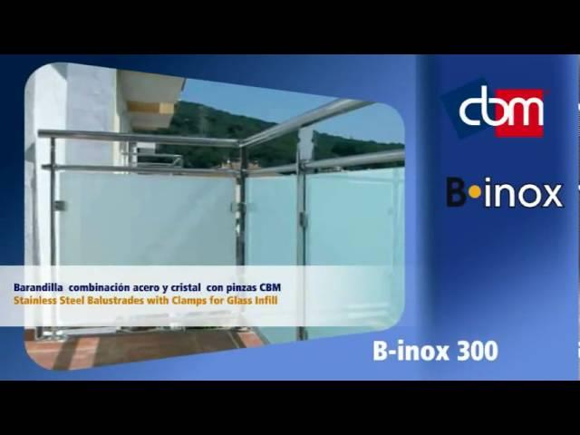 Barandilla acero inoxidable 300/ Railing with Clamps 300 /Garde-corps avec pinces 300