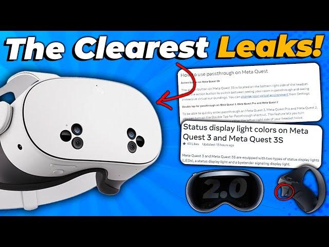 The Clearest Quest 3S Leaks Yet! New Features, Meta FBT, PSVR 2 PCVR Mods & Lots More!