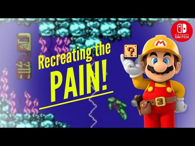 Recreating the TMNT (NES) DAM LEVEL in MARIO MAKER 2 and Some Tips for Level Design!