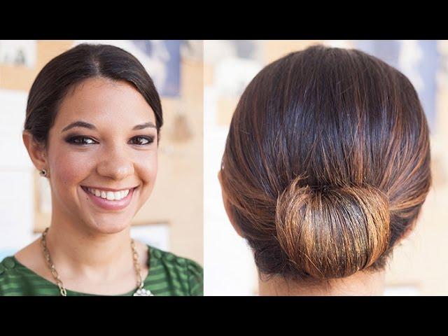 How To: Low Rolled Updo Hairstyle