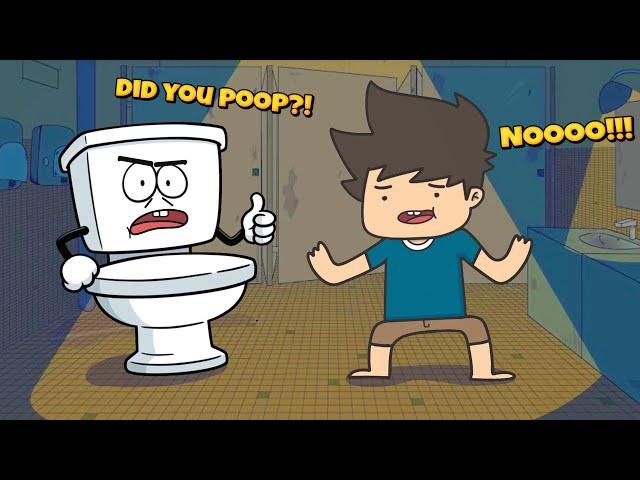 Strange Toilet | DON'T Forget to FLUSH the TOILET!