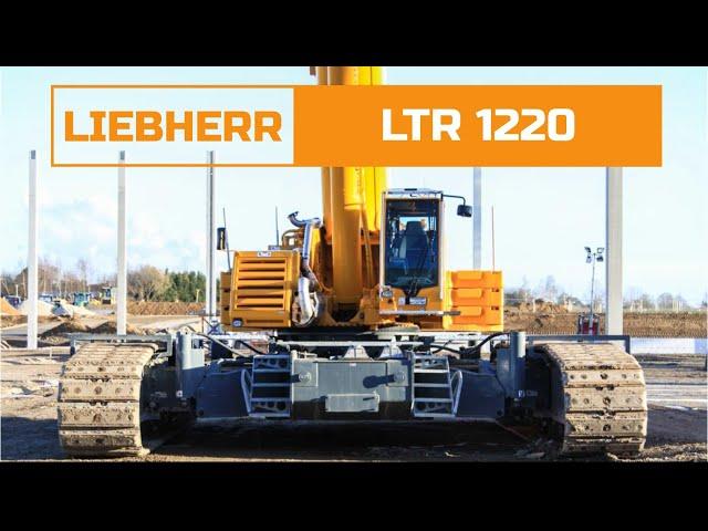 LIEBHERR LTR 1220 - идеальный телескопический гусеничный кран, который монтируется самостоятельно