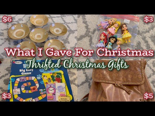 What I GAVE for Christmas | Thriftmas 2023 | Thrifted Holiday Gifts!!!