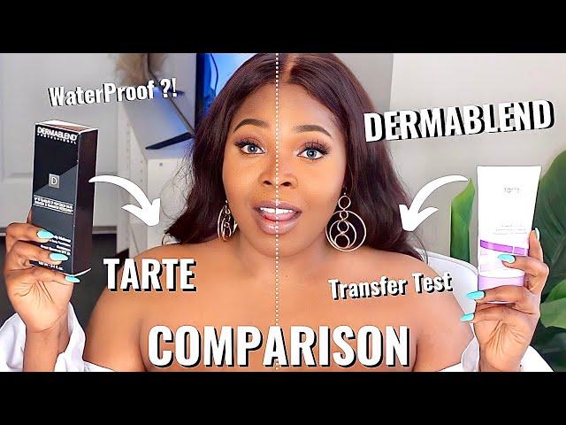 DERMABLEND VS TARTE BODY MAKEUP | BEST STRETCH MARK COVER UP | TRANSFER TEST | ONLINE MAKEUP ACADEMY