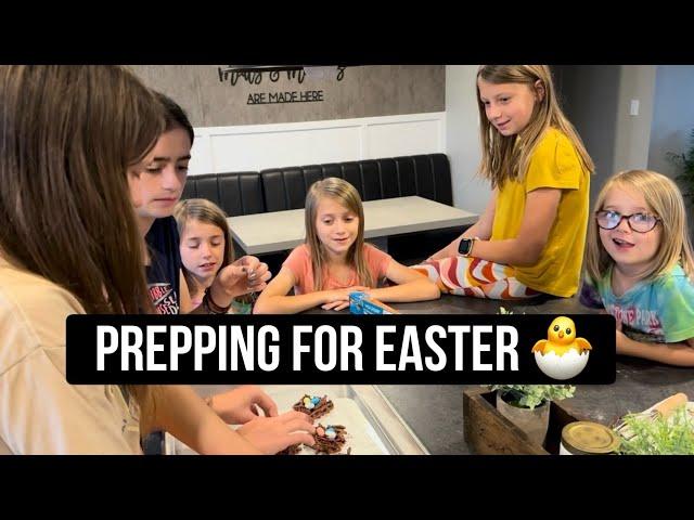 Making Easter Treats - Adventuring Big Family of 12