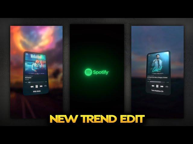 Trending Spotify Card Animation Video Editing | Spotify Lyrics Animation Edit In Alight Motion 