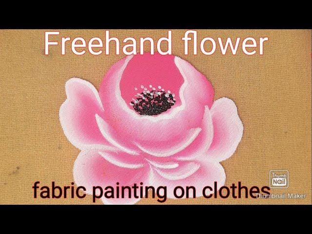 #no.64 #freehand Fabric painting on clothes #parmindersra #bathinda