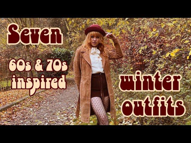 Seven winter outfits I 60s & 70s inspired outfit ideas