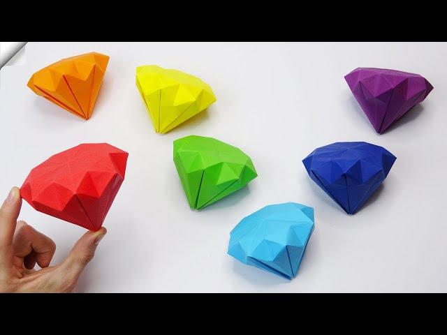 How to make paper diamond Easy paper crafts