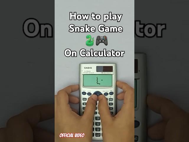  Playing Snake game on calculator  [official video] #shorts #viral #casio #calculator #gaming